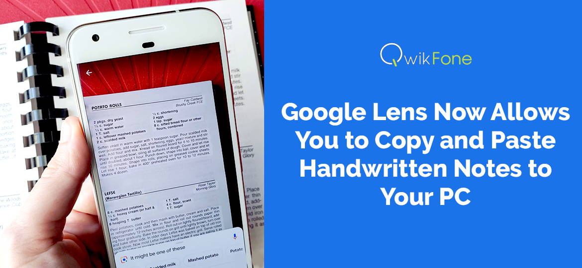 Now Copy and Paste Handwritten Notes to Your PC with Google Lens
