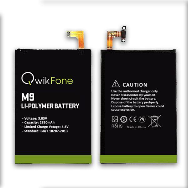 Genuine Qwikfone For HTC M9 Battery Replacement 2830mAh - Qwikfone.com